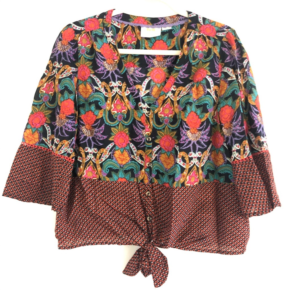 Anthropologie Floral Blouse